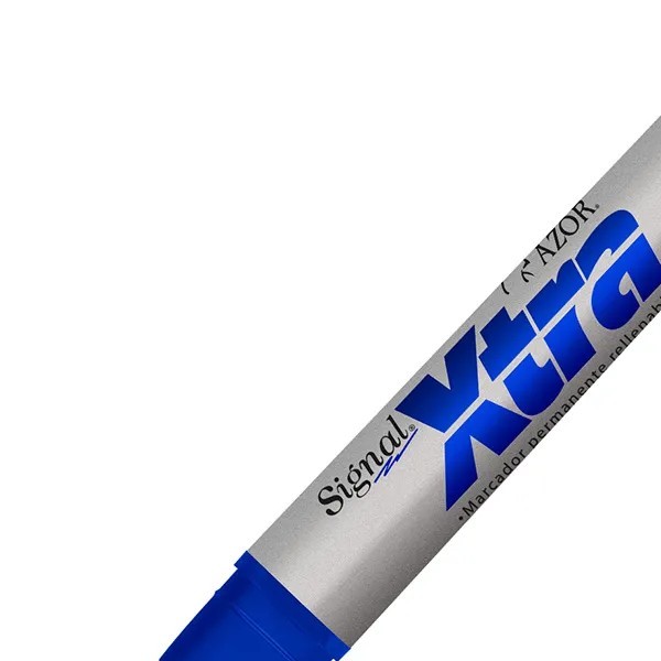 MARCADOR PERM. GRUESO PLAST. SIGNAL XTRA AZOR AZUL E12144